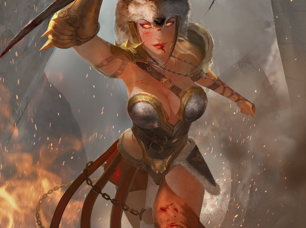 Lýssa, a deusa da loucura raivosa